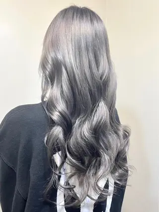 ロング カラー ブリーチ毛対応酸性 ストレート🌈サキのヘアスタイル