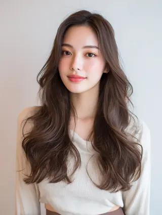 ロング カラー 北川大輔🌟 小顔レイヤーカットのヘアスタイル