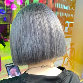 ショート カラー レイヤー/韓国/ 透明感カラー/みずほのヘアスタイル
