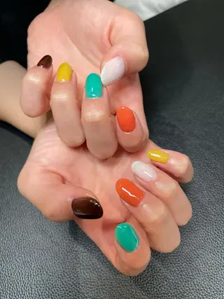 ネイル RICO Nail パーツつけ放題🌈のネイルデザイン