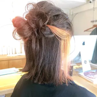 ミディアム カラー ヘアアレンジ 石川 友美のその他イメージ