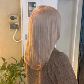 ミディアム カラー 💫色落ちまで可愛い ブリーチ💫ユウゴのヘアスタイル