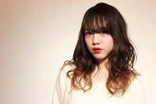 ミディアム 所渉/韓国レイヤー /ウルフカットのヘアスタイル