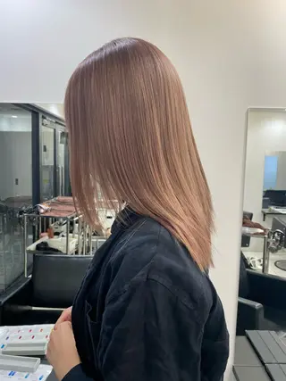 セミロング カラー opus 店長大和 レイヤー/赤み消しのヘアスタイル