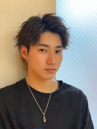 パーマ メンズ 永島 諒のヘアスタイル