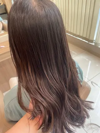 セミロング カラー ヘアアレンジ 韓国ヘアメイク🎀/ 縮毛矯正✨山本媛香のヘアスタイル