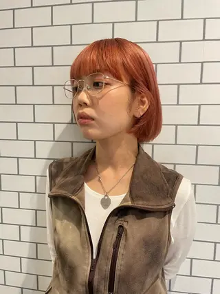 ショート カラー もりしま あやかのヘアスタイル