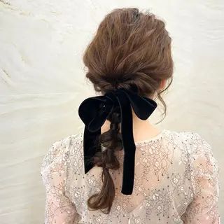 ヘアアレンジ 髪質改善⌇透明感 カラー⌇川上葵のヘアスタイル