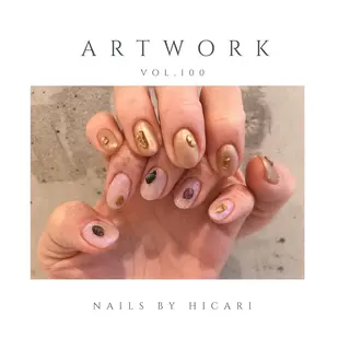 ショート カラー ネイル マツエク・マツパ illum hicariのネイルデザイン