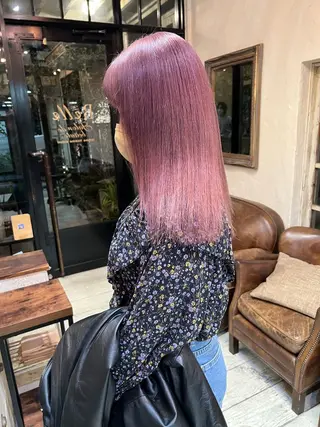 ロング カラー 抜きっぱなしブロンド /ハイトーン/カナタのヘアスタイル