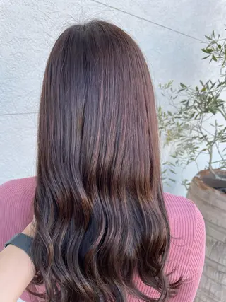 ロング カラー 鵜飼 真伍のヘアスタイル