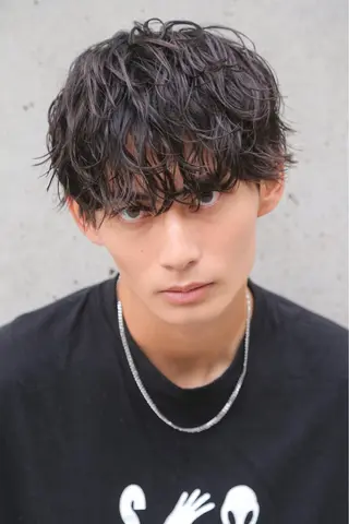 ショート パーマ メンズ メンズパーマ メンズ特化ryoのヘアスタイル