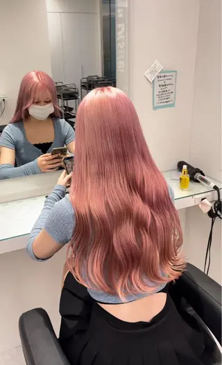 ロング カラー ヘアアレンジ ウルフカット×ハイ トーン職人🤍ゆうひのヘアスタイル
