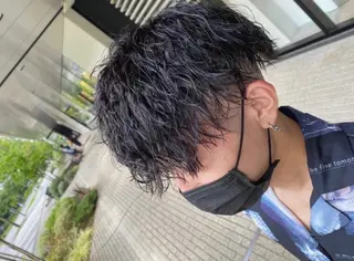 ショート パーマ メンズ 金森 斗夢のヘアスタイル