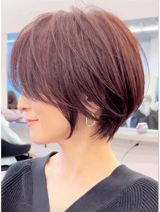 ショート 似合わせ×透明感カラ ーなら🎀マリアのヘアスタイル