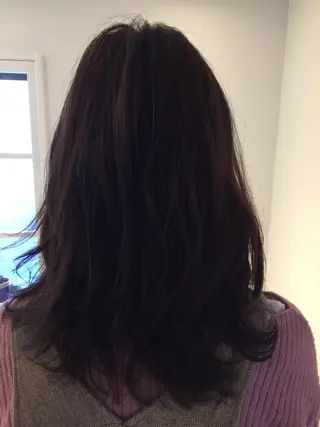 セミロング カラー パーマ ヘアアレンジ ✨ハイクオリティ✨ 山本香也のヘアスタイル