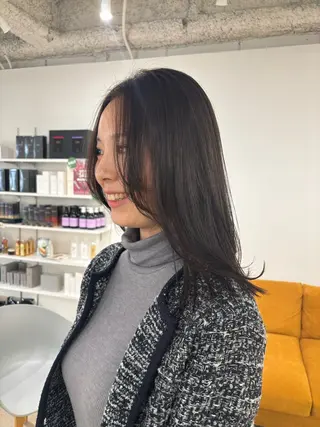 セミロング カラー 似合わせ美髪ヘア✨ 天王寺．阿倍野🌈のヘアスタイル