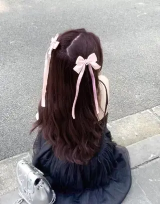 ロング カラー girly❤︎暖色ヘ ア➰🎀HINANOのヘアスタイル