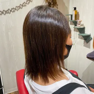 ミディアム 木宮 美緒のヘアスタイル