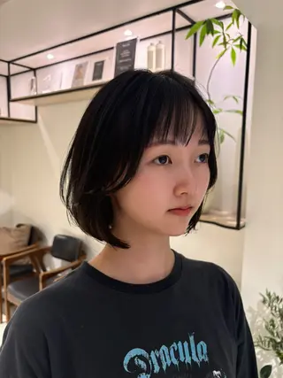 ミディアム 暖色カラー 奥村陽花のヘアスタイル
