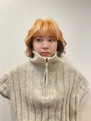 ショート カラー 久我 彩音のヘアスタイル
