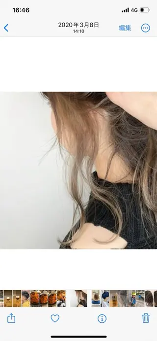 カラー 市妙 瑠基のヘアスタイル