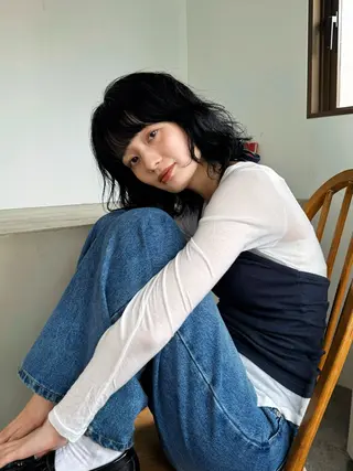 ミディアム パーマ パーマ/パーマ落とし 【Kouta】のヘアスタイル