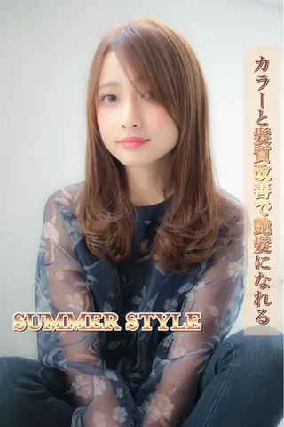 ミディアム カラー ✨上品レディーなヘア スタイルへ✨髙木諒也のヘアスタイル