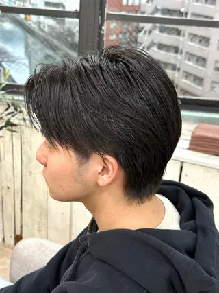 ショート パーマ メンズ スパイキー/ ピンパーマ/緑川雄也のヘアスタイル
