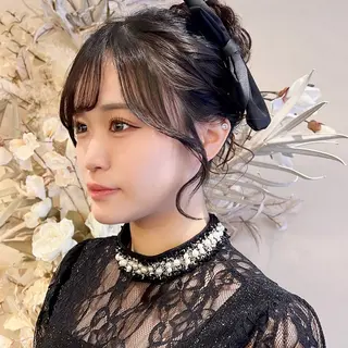 ロング ヘアアレンジ ヘアメイク/髪質改善 🎀Moeri🎀のヘアスタイル