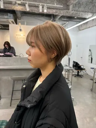 ショート Elme 蔵前所属・顔周りカット/透明感 カラー/rioのヘアスタイル