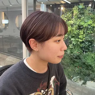 ショート カラー けんもつ すずかのヘアスタイル