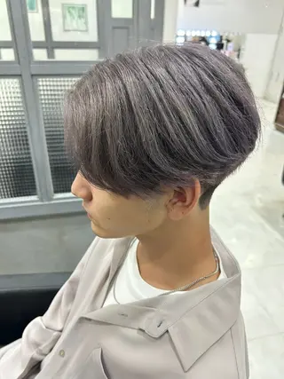 ショート カラー パーマ ヘアアレンジ メンズ 🔥メンズ特化渡辺 🔥ブリーチカラーのヘアスタイル