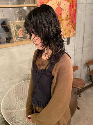 ミディアム パーマ 高円寺 utuwa🌟まなみのヘアスタイル