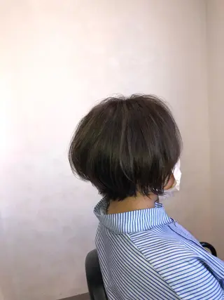 ショート カラー 太白区/白髪ぼかし ハイライト/千葉達人のヘアスタイル