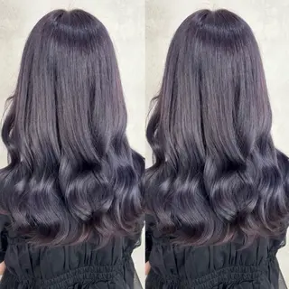 ロング カラー Rin♡透明感ピンク 🎀白肌ラベンダーのヘアスタイル