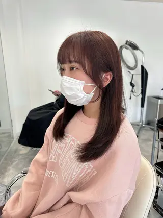 セミロング 🤍 RIKO / LITTYのヘアスタイル