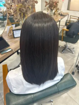 セミロング ハイトーン透明感/レ イヤー/ririkaのヘアスタイル