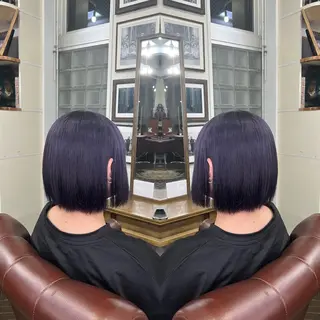 ミディアム カラー ハイライト/レイヤー /ハイトーン/AOIのヘアスタイル