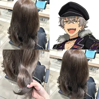 ロング カラー 【🎀推しカラー × 艶髪】小池 雪奈のヘアスタイル