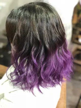 ミディアム 西村 雄二/エクステのヘアスタイル