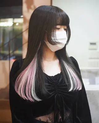 ロング カラー hemm,hemm.所属・似合わせヘア 💐たかさきかなこのヘアスタイル