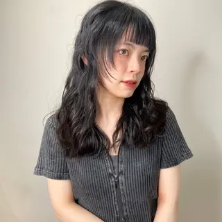 ミディアム パーマ ヘアアレンジ 🌼似合わせのプロ 心斎橋/rena🌼のマツエク・マツパデザイン