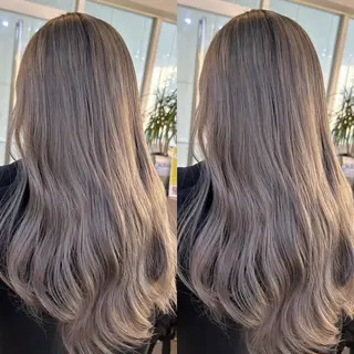 ロング カラー yoriダブルカラー 代表すがわらのヘアスタイル