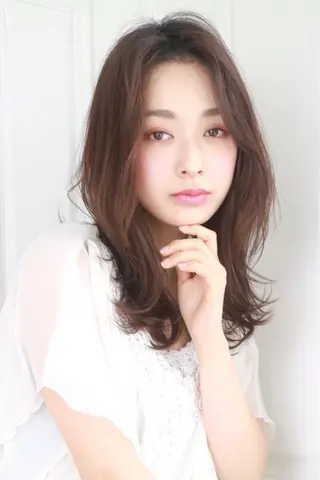 セミロング カラー パーマ ヘアアレンジ 【店長】 マツモトタクヤのヘアスタイル