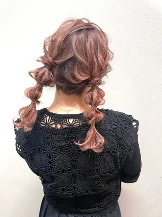 セミロング ヘアアレンジ 骨格整形カット/ ショート✂️堀夢哉のヘアスタイル