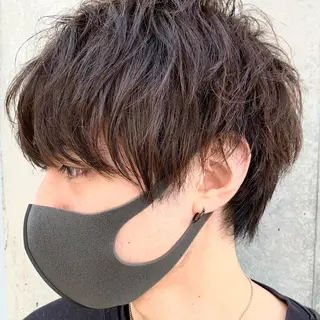 ショート パーマ メンズ 王子田 隼のヘアスタイル