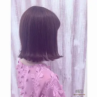 ミディアム ヘアアレンジ 透明感♡︎♡︎ 佐々木早苗のヘアスタイル