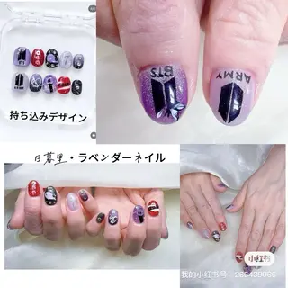 ネイル ラベンダー💖日暮里 ルル💖ネイルのネイルデザイン