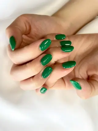 ネイル 23時まで❤︎韓国、 ワンホンネイルのネイルデザイン